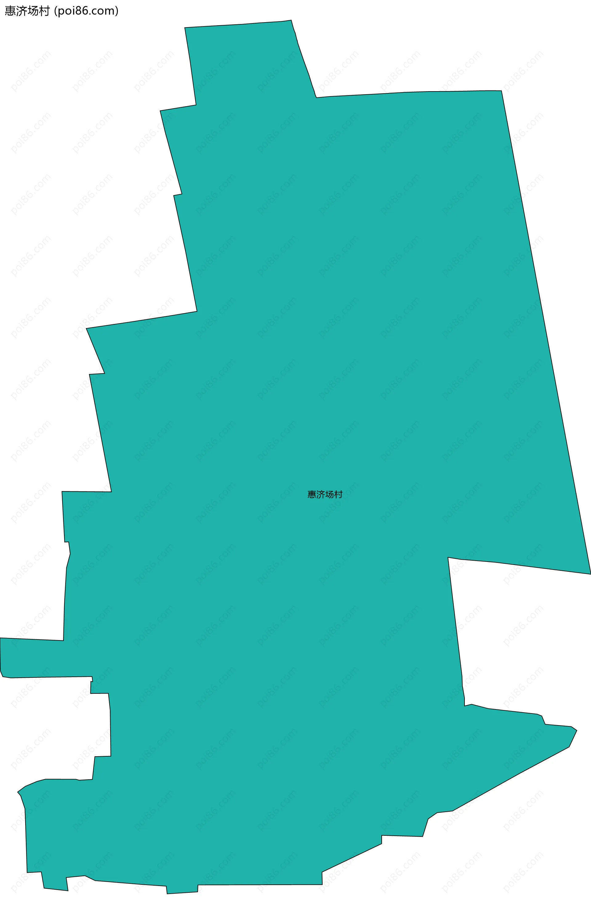 惠济场村边界地图