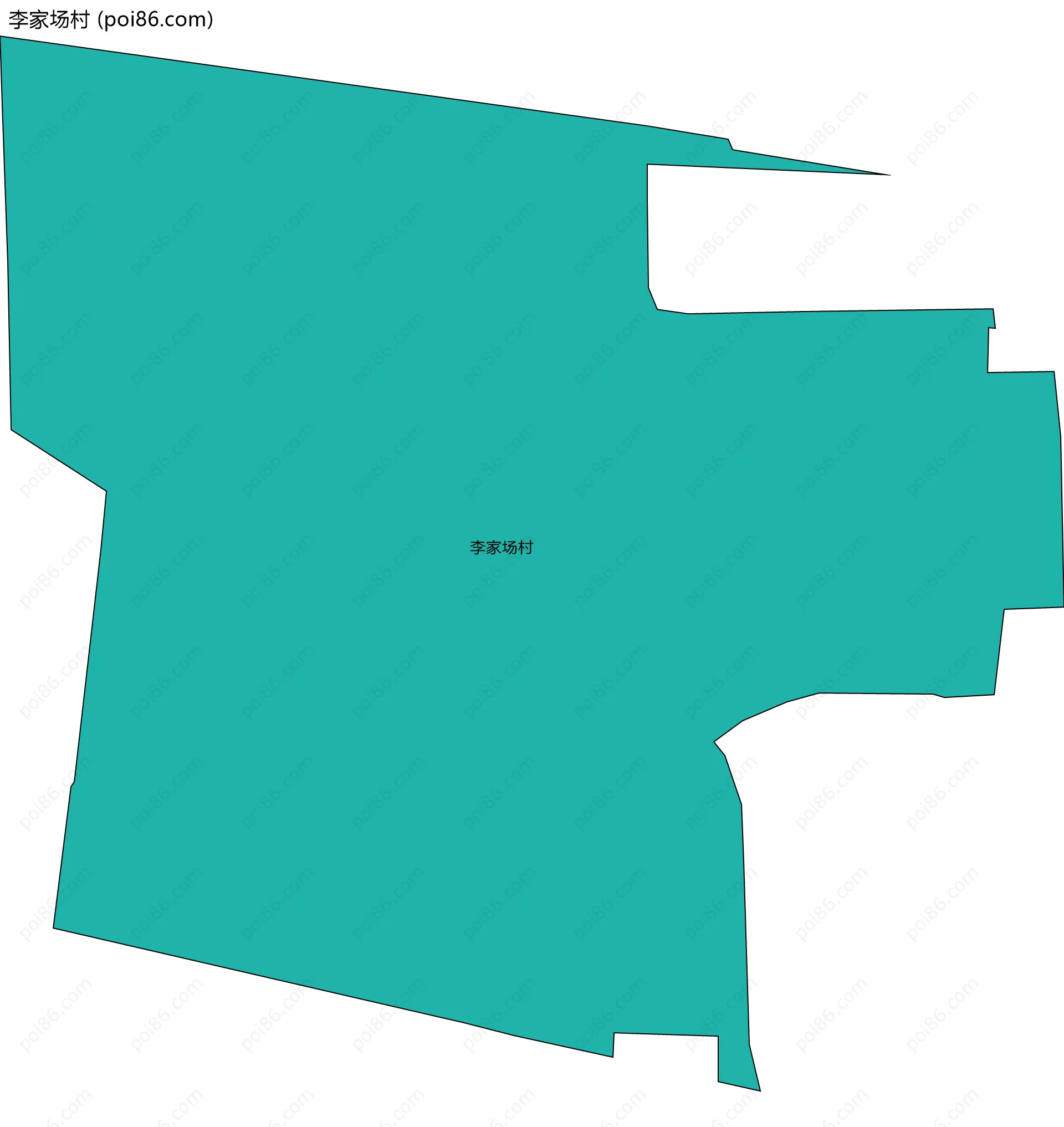 李家场村边界地图