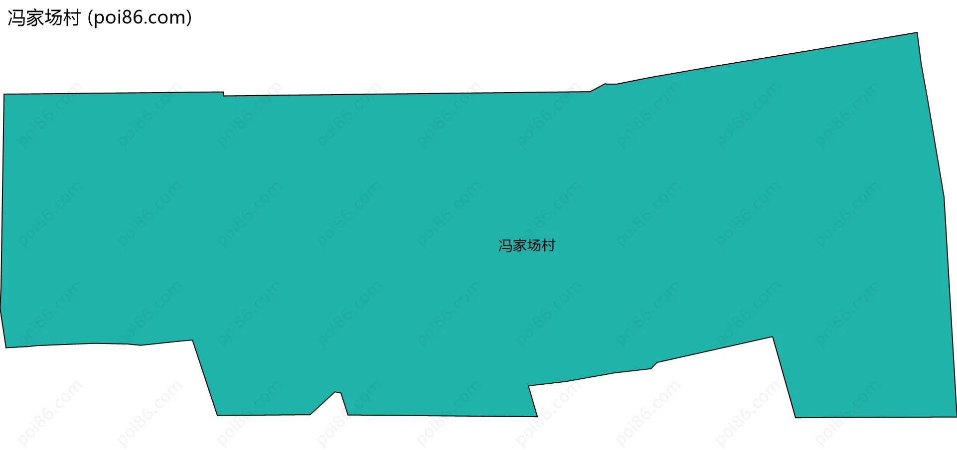 冯家场村边界地图