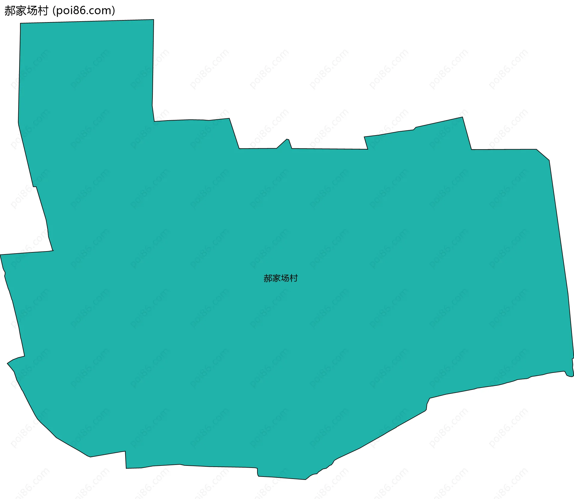 郝家场村边界地图