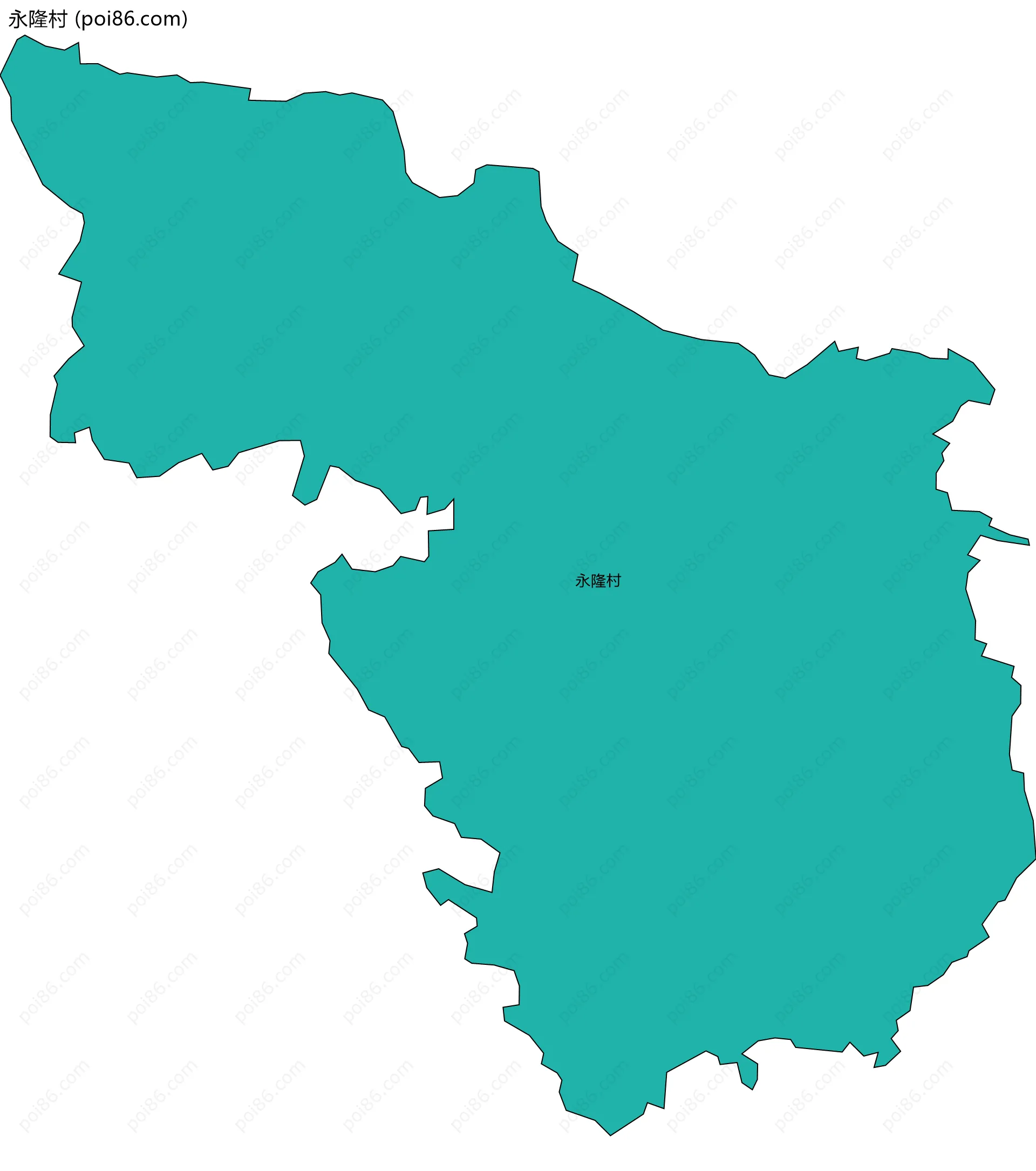 永隆村边界地图
