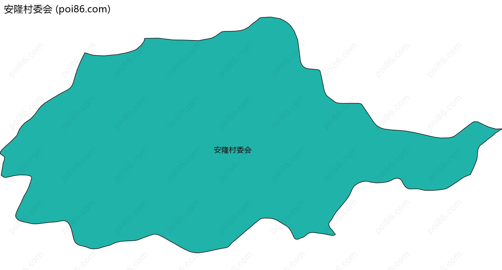 安隆村委会边界地图