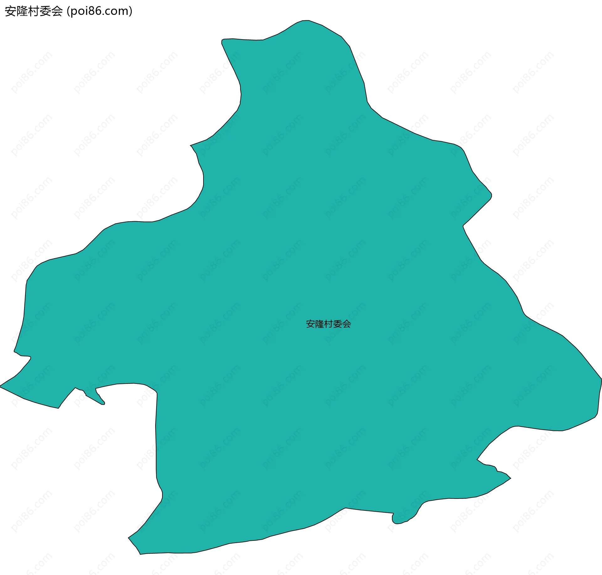 安隆村委会边界地图