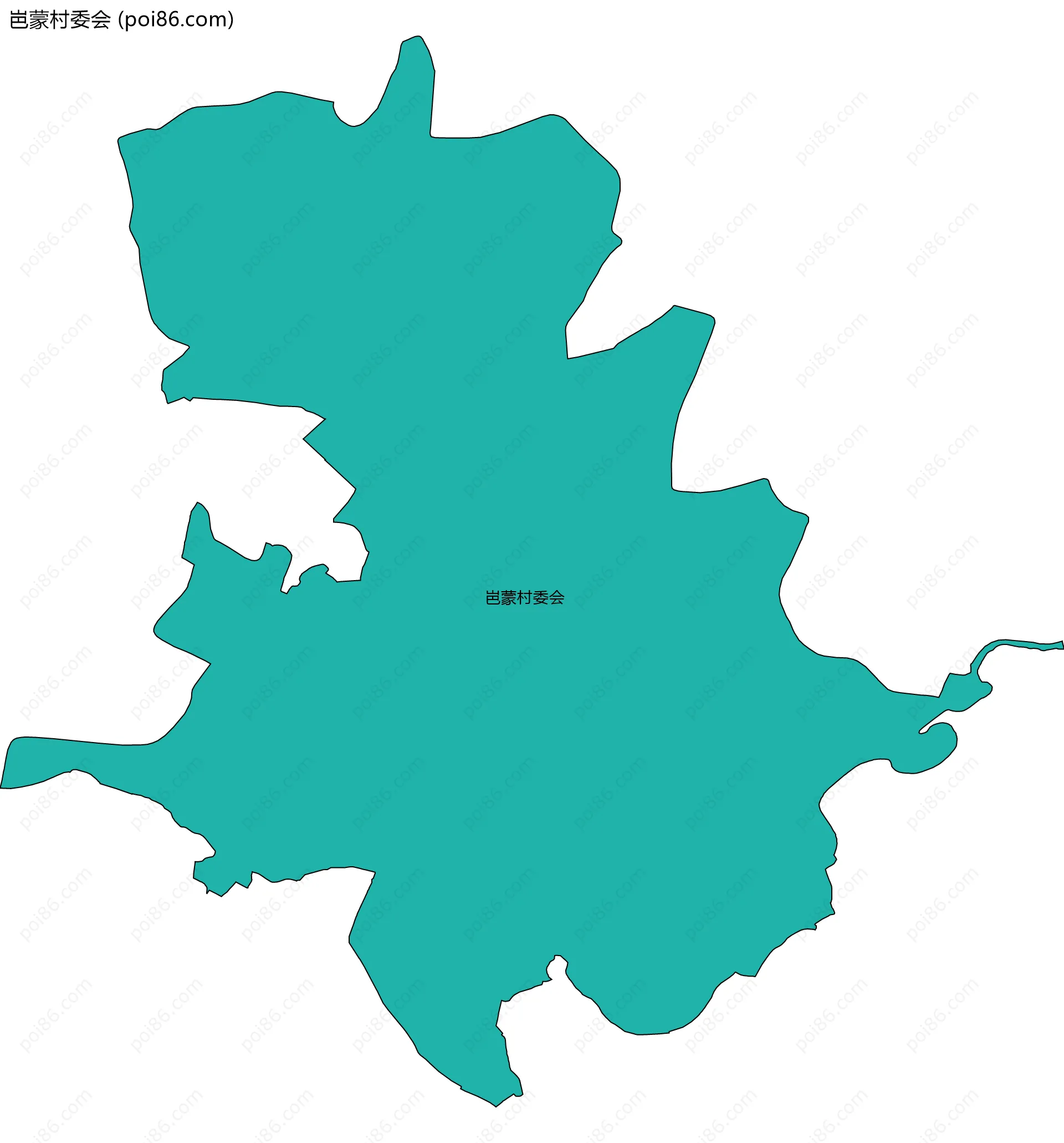 岜蒙村委会边界地图