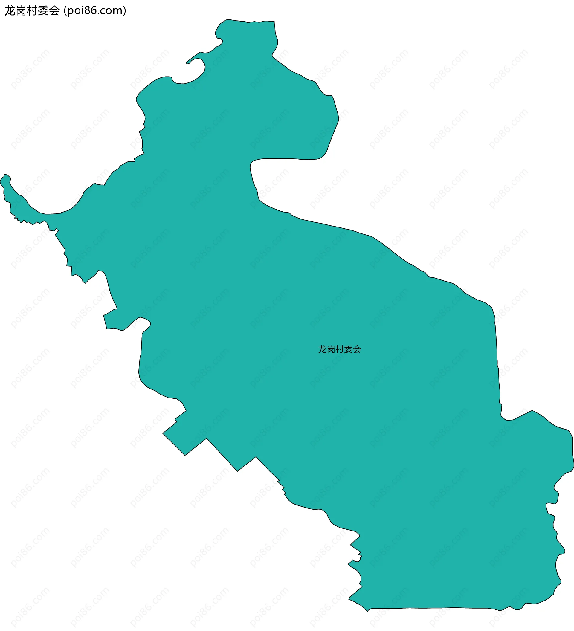龙岗村委会边界地图