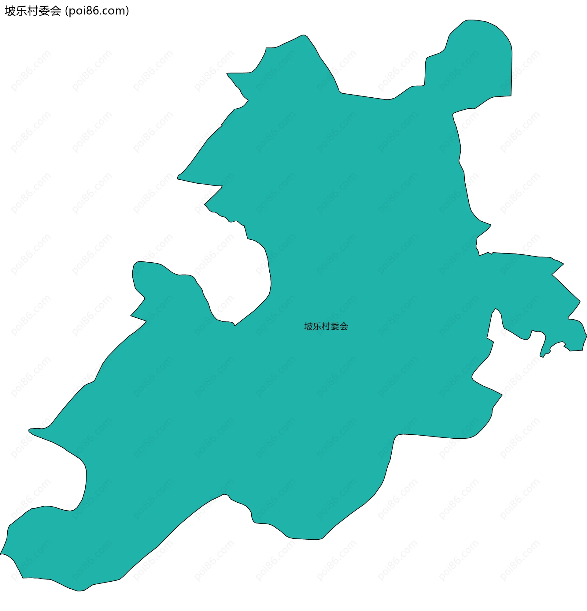 坡乐村委会边界地图