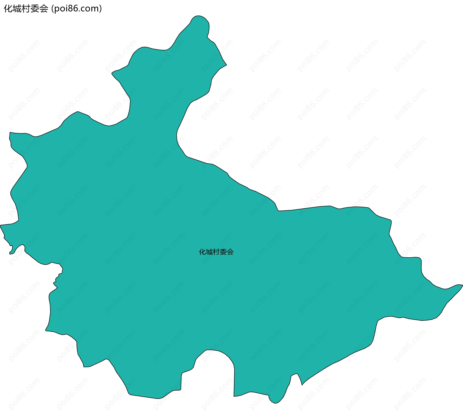 化城村委会边界地图