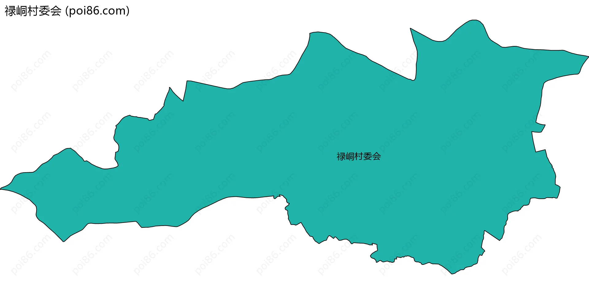 禄峒村委会边界地图
