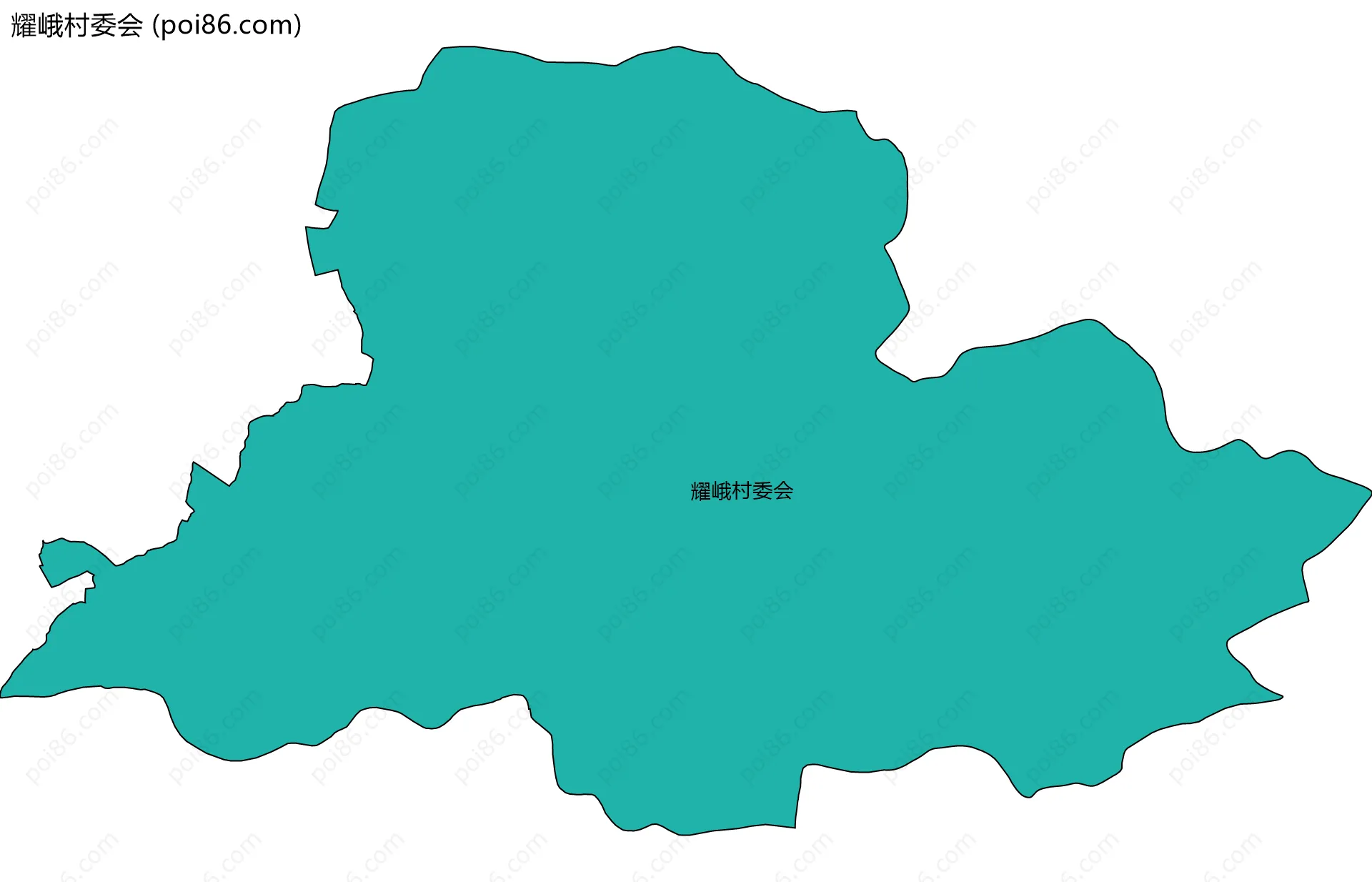 耀峨村委会边界地图