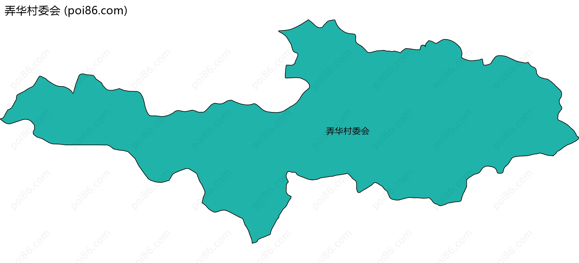 弄华村委会边界地图