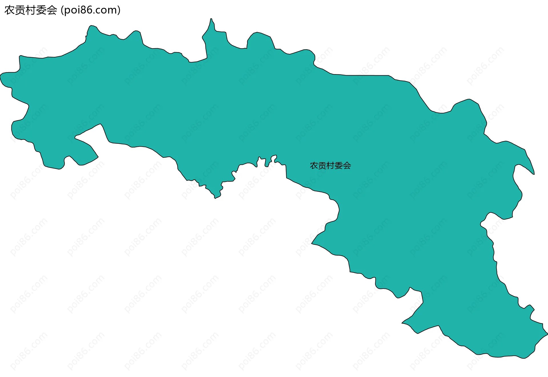 农贡村委会边界地图