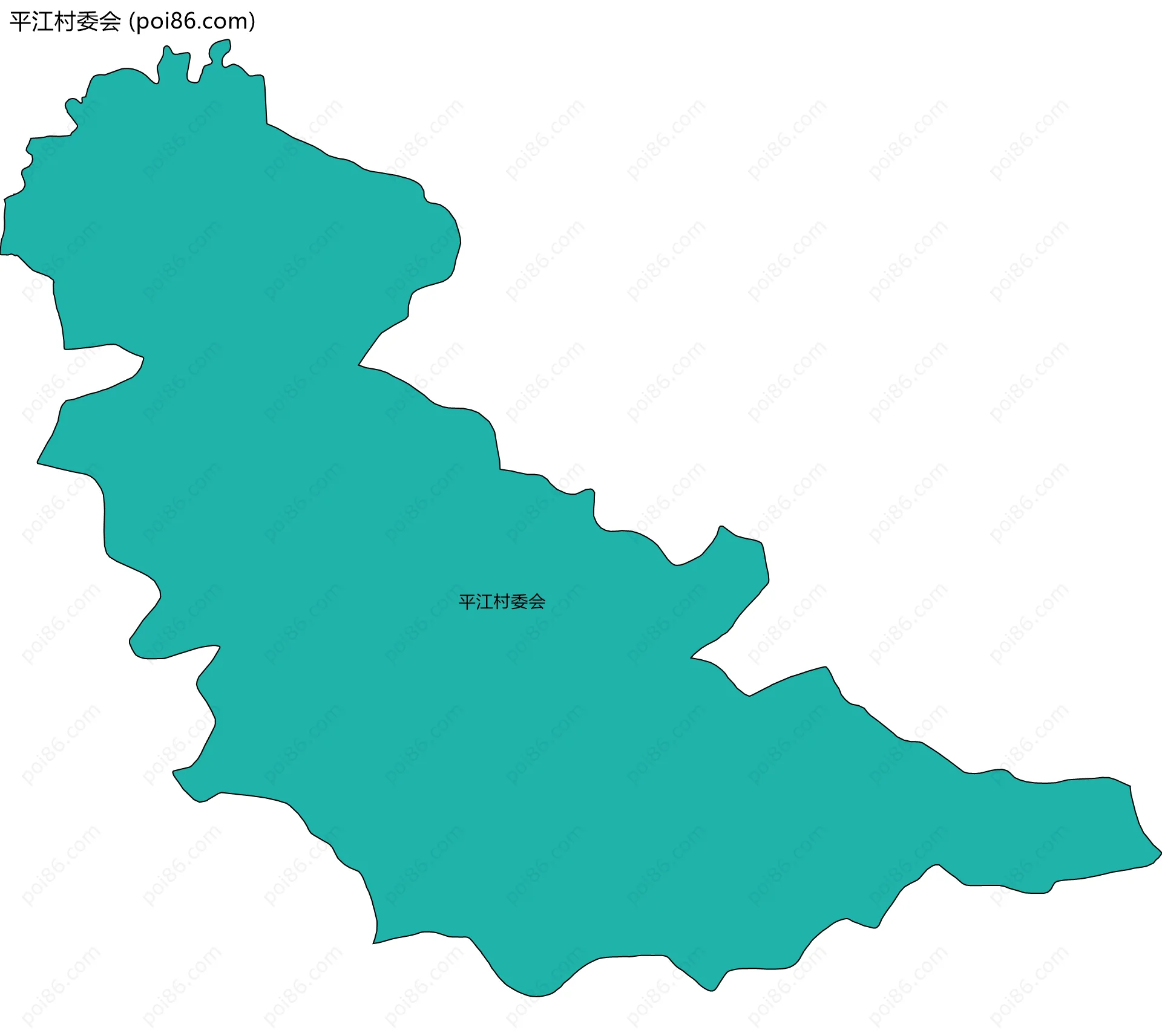 平江村委会边界地图
