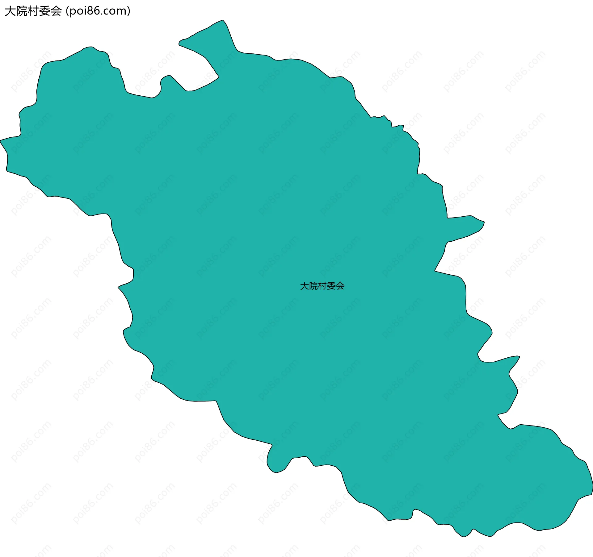 大院村委会边界地图