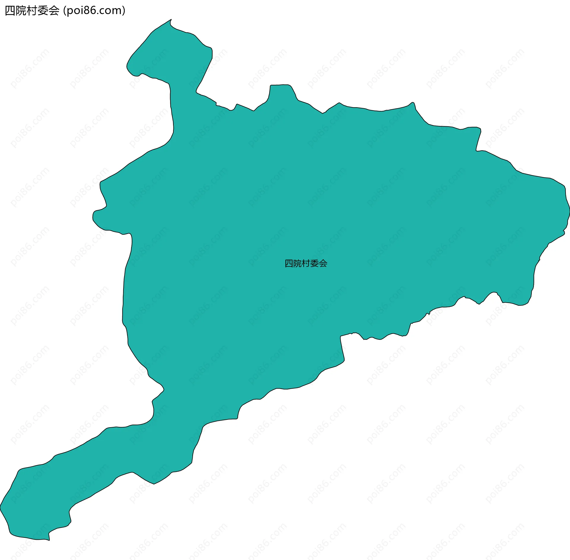 四院村委会边界地图