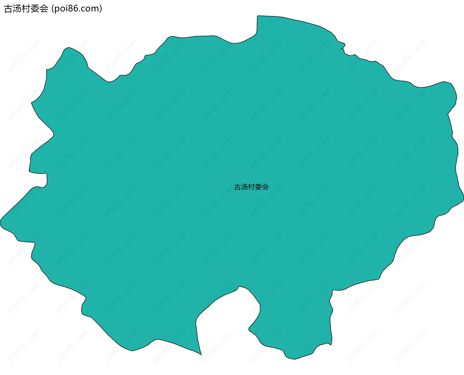 古汤村委会边界地图
