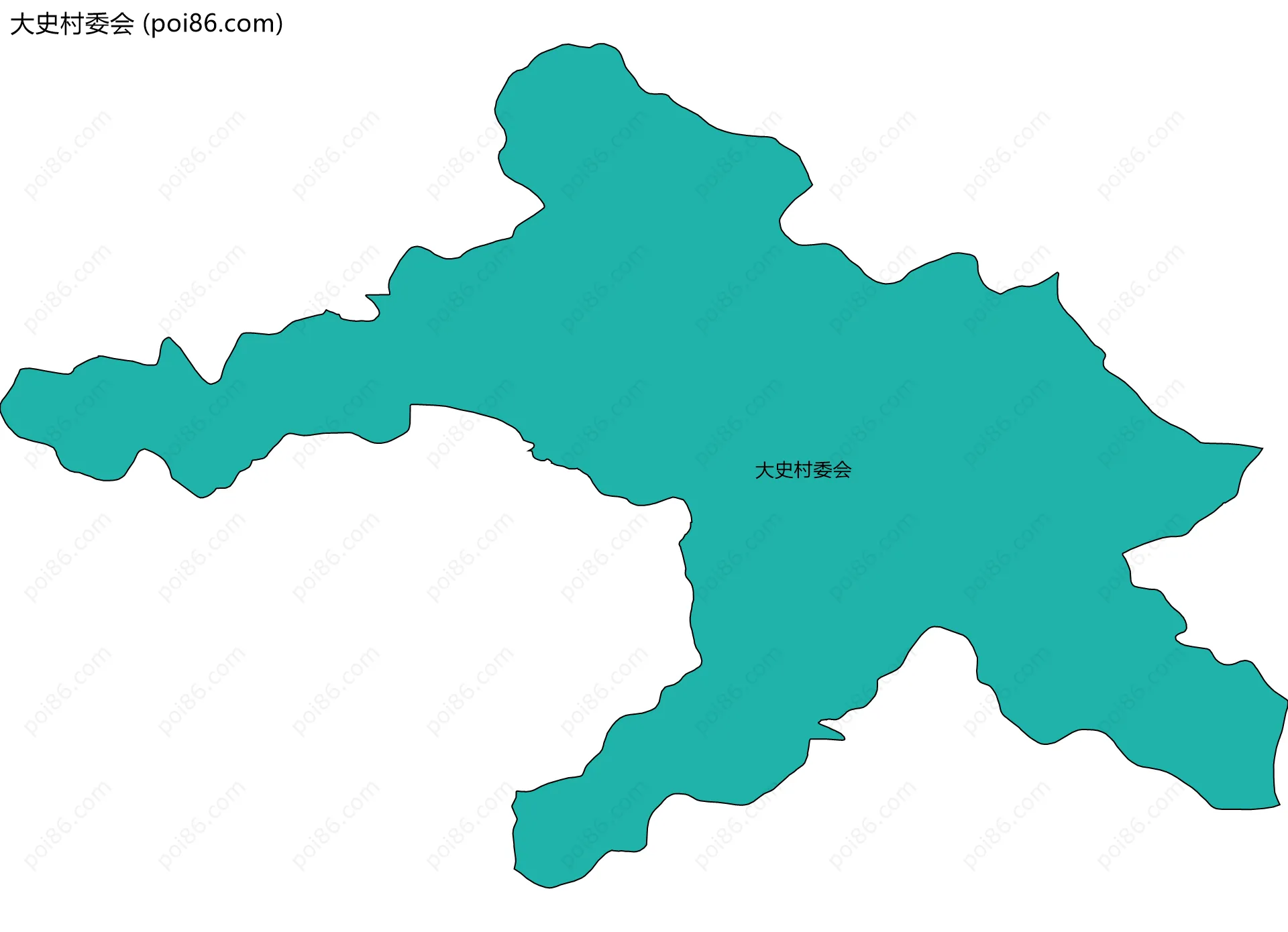 大史村委会边界地图