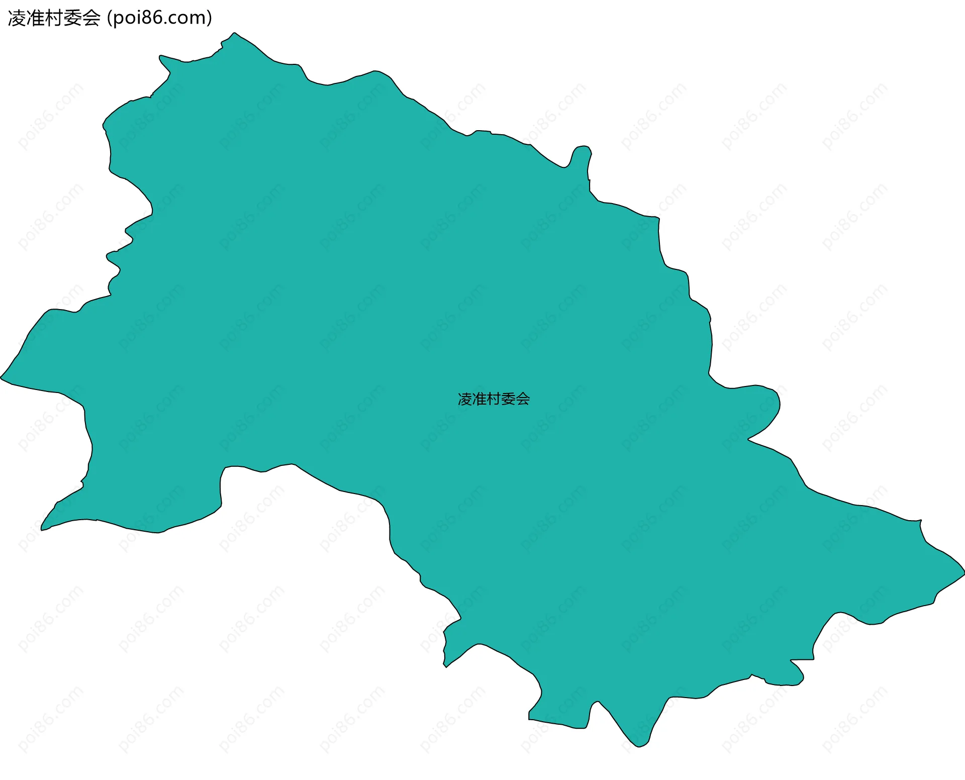 凌准村委会边界地图