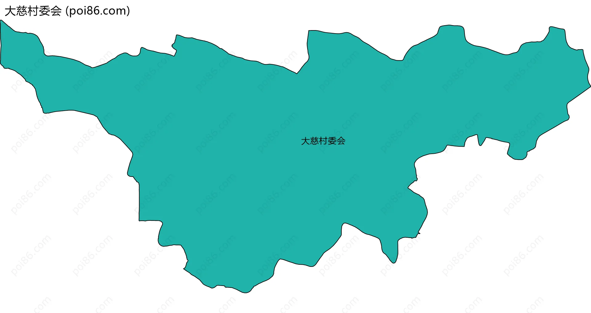 大慈村委会边界地图