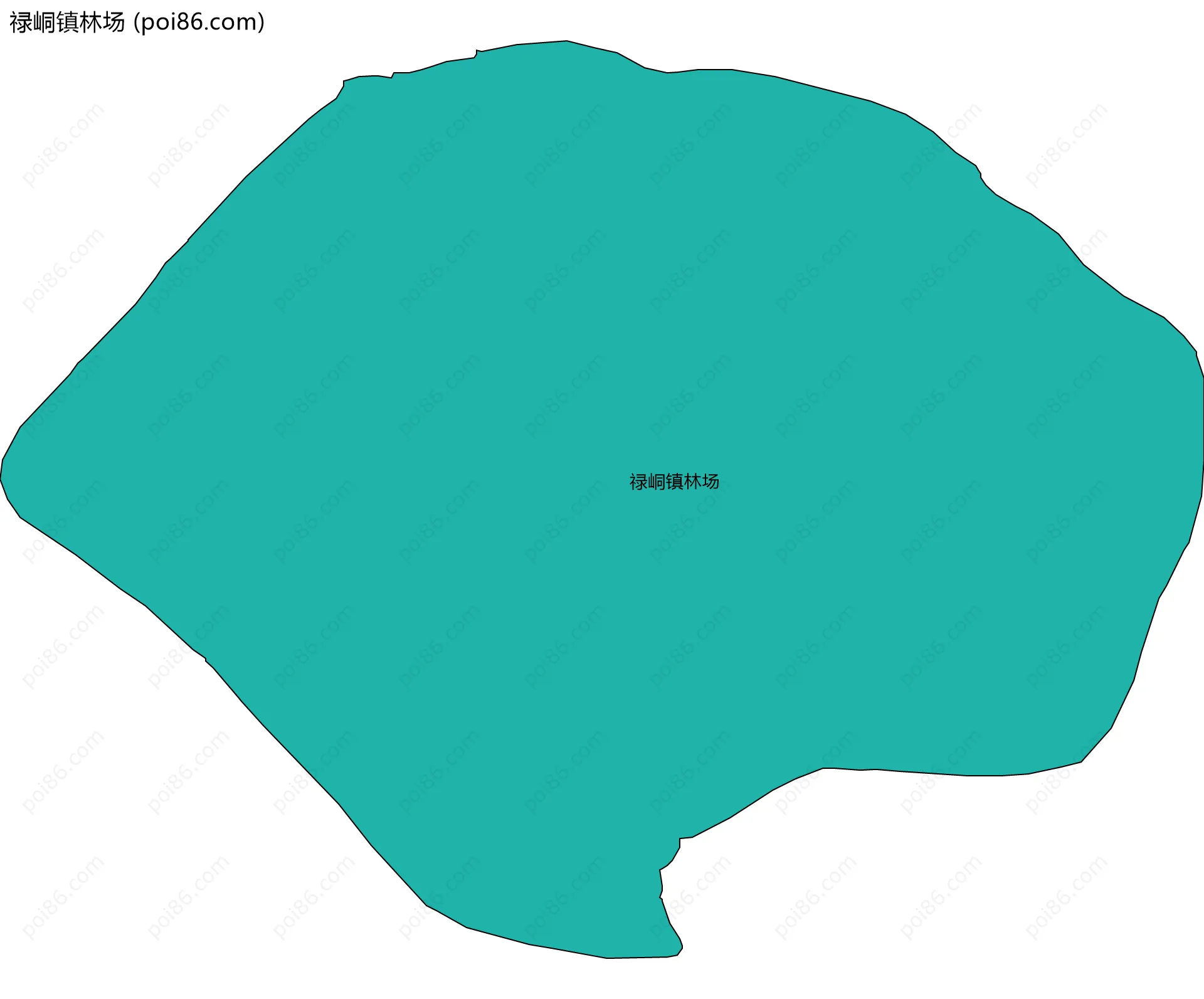 禄峒镇林场边界地图