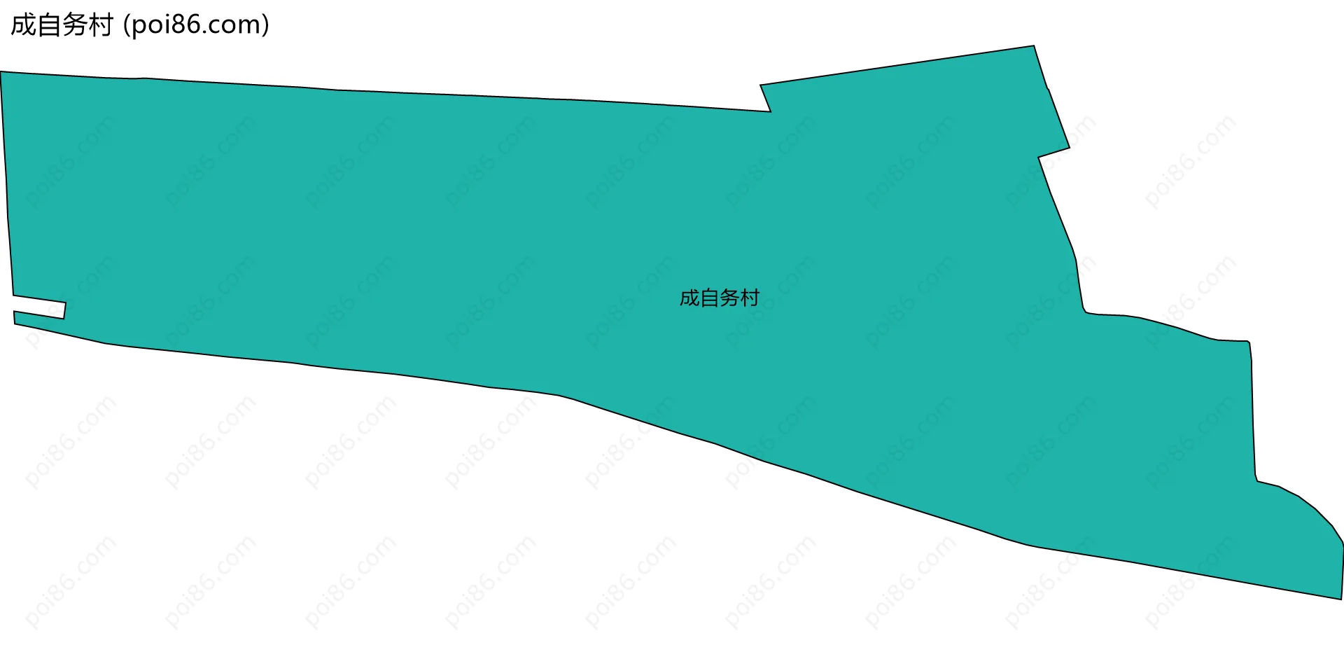 成自务村边界地图