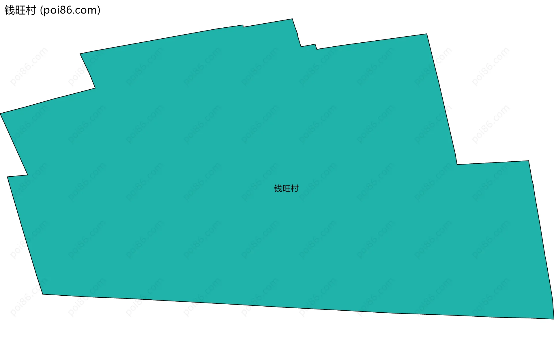 钱旺村边界地图