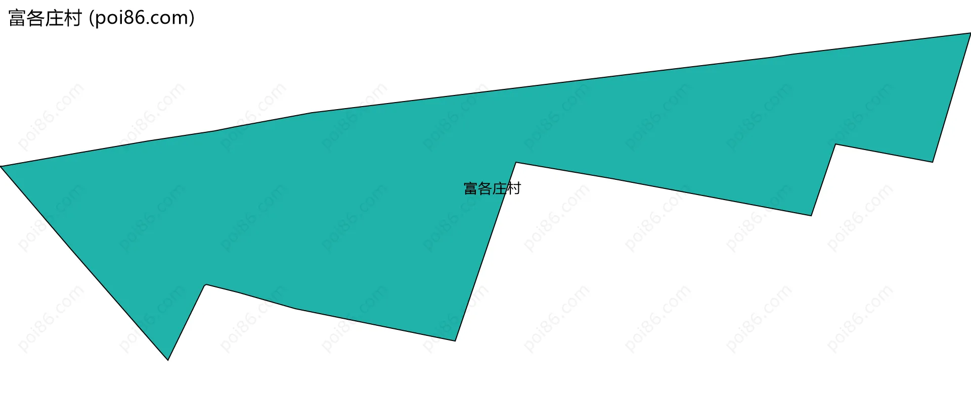 富各庄村边界地图