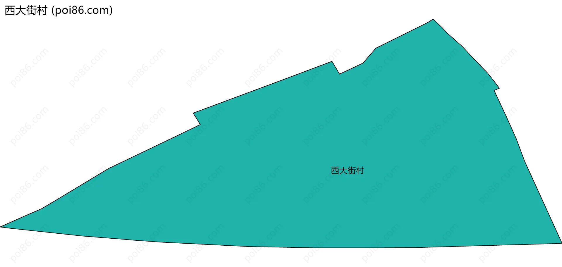 西大街村边界地图