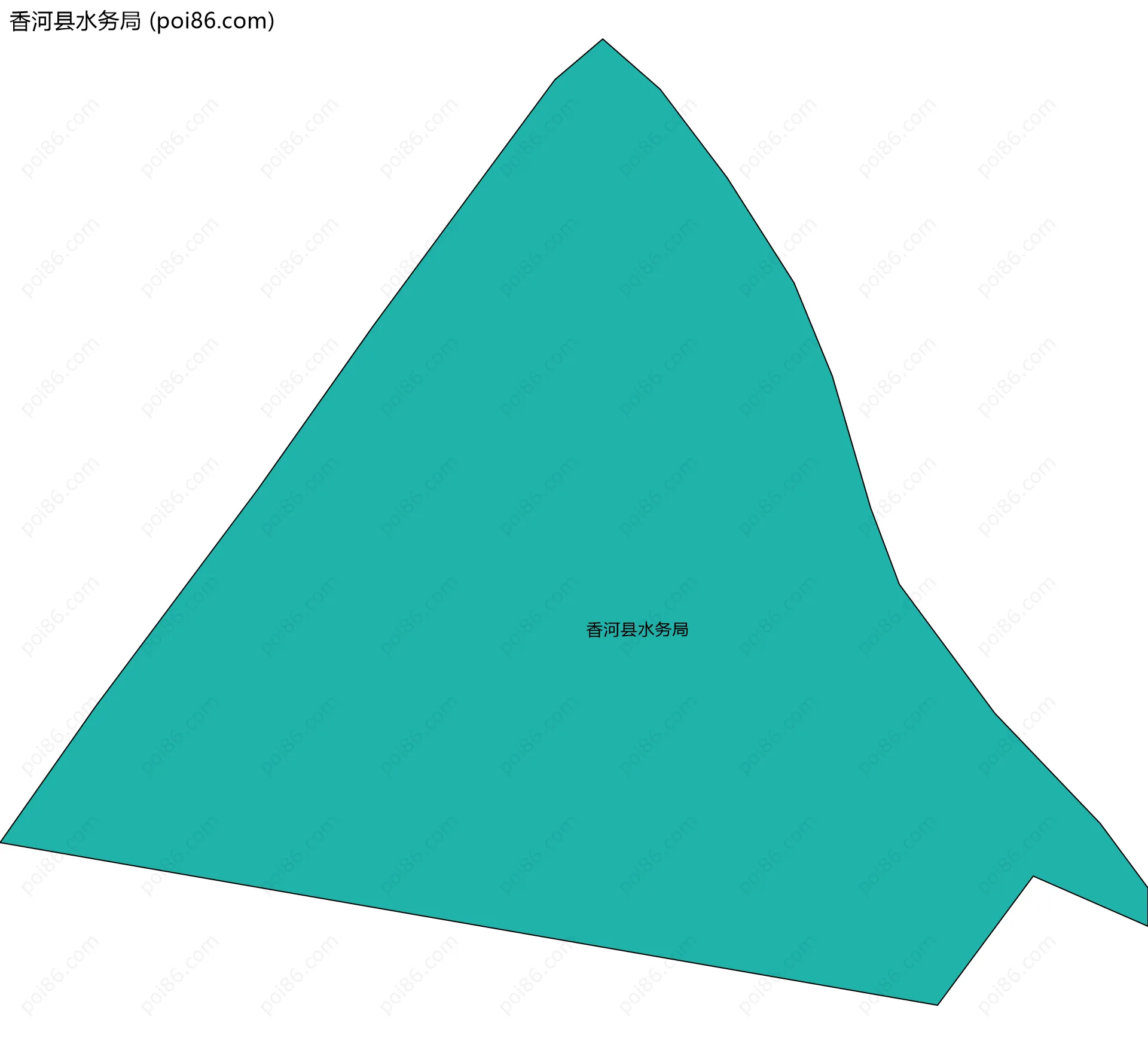 香河县水务局边界地图