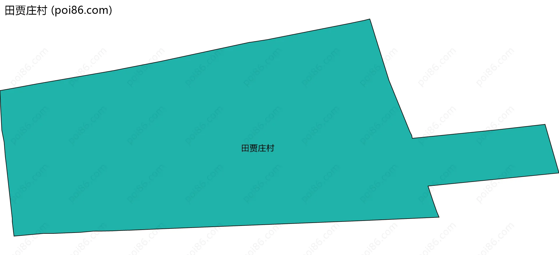 田贾庄村边界地图