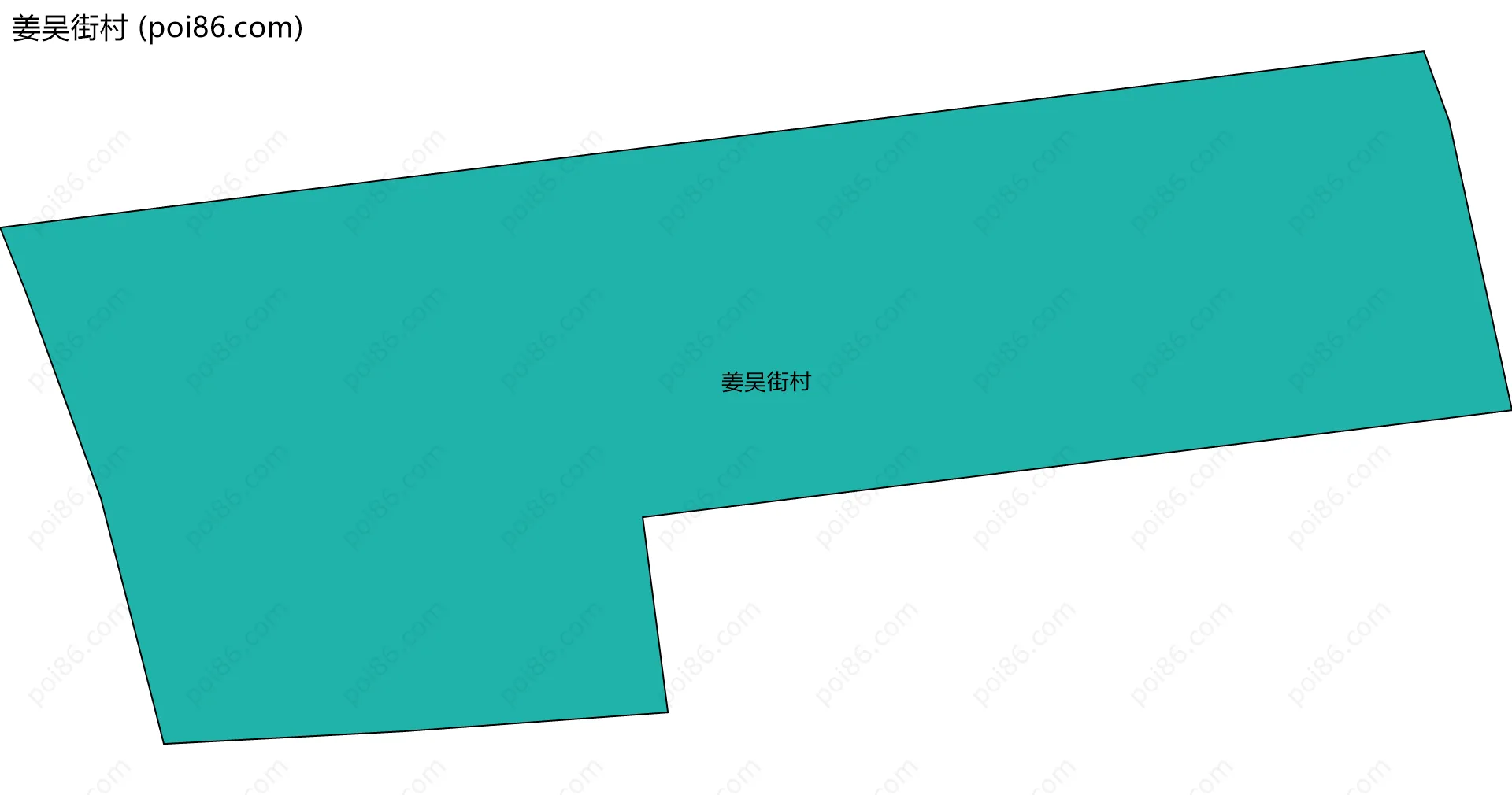 姜吴街村边界地图