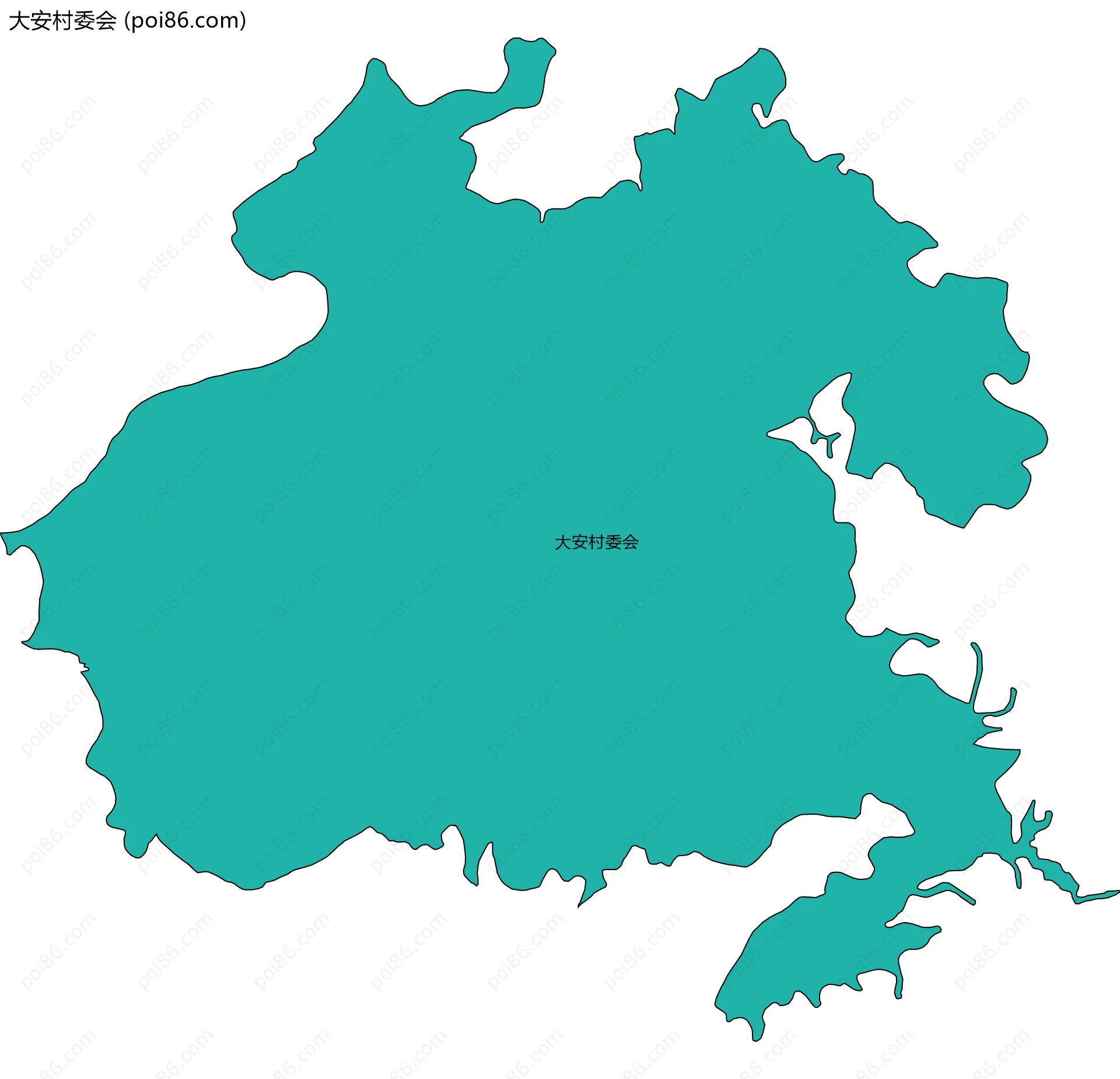 大安村委会边界地图
