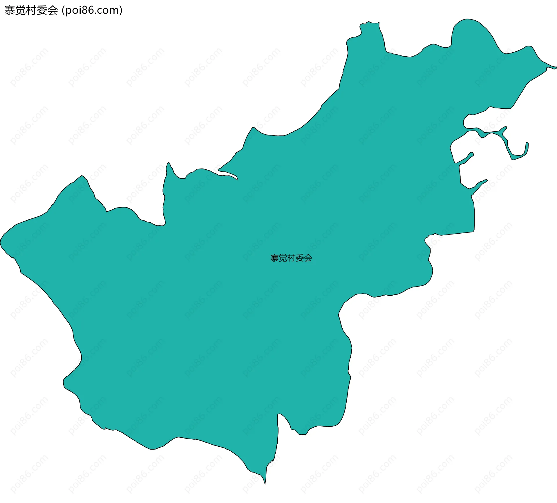 寨觉村委会边界地图