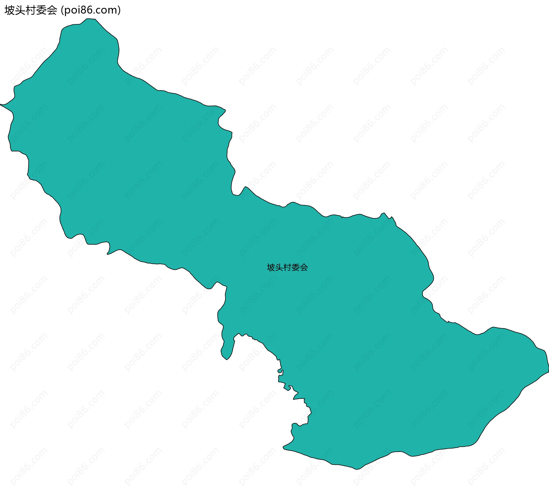 坡头村委会边界地图