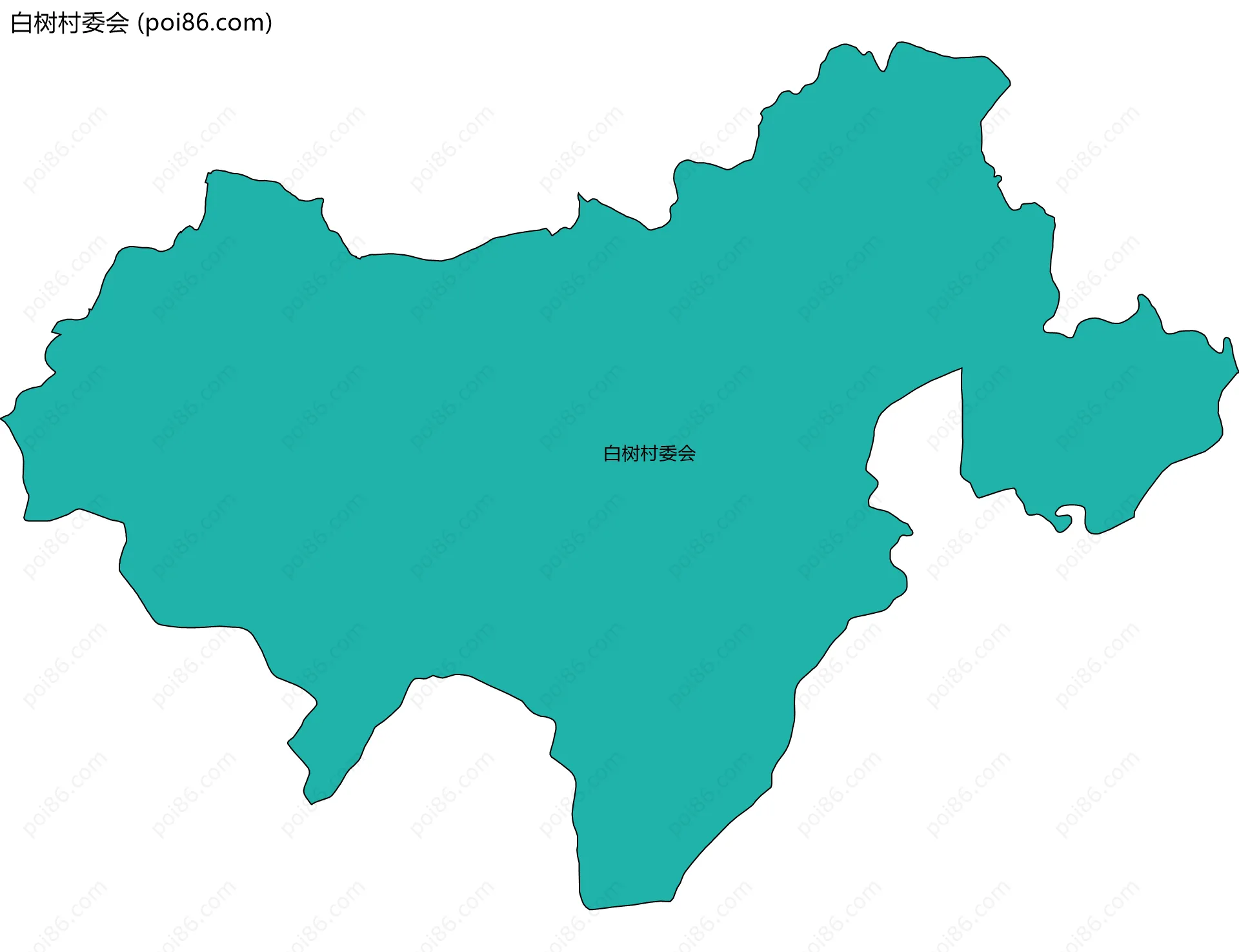 白树村委会边界地图