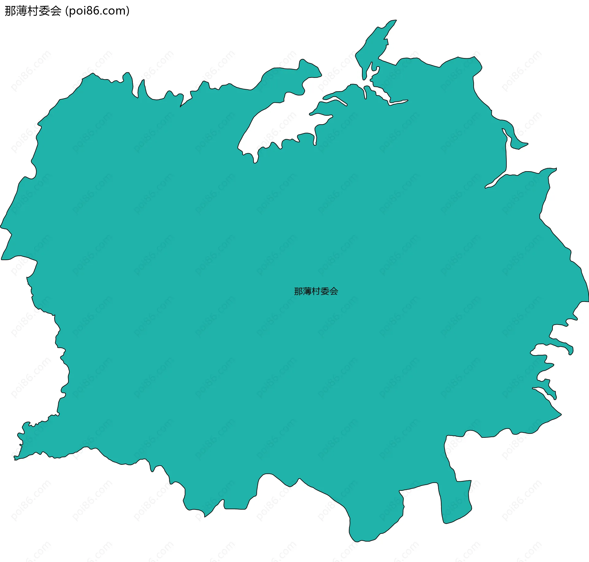 那薄村委会边界地图