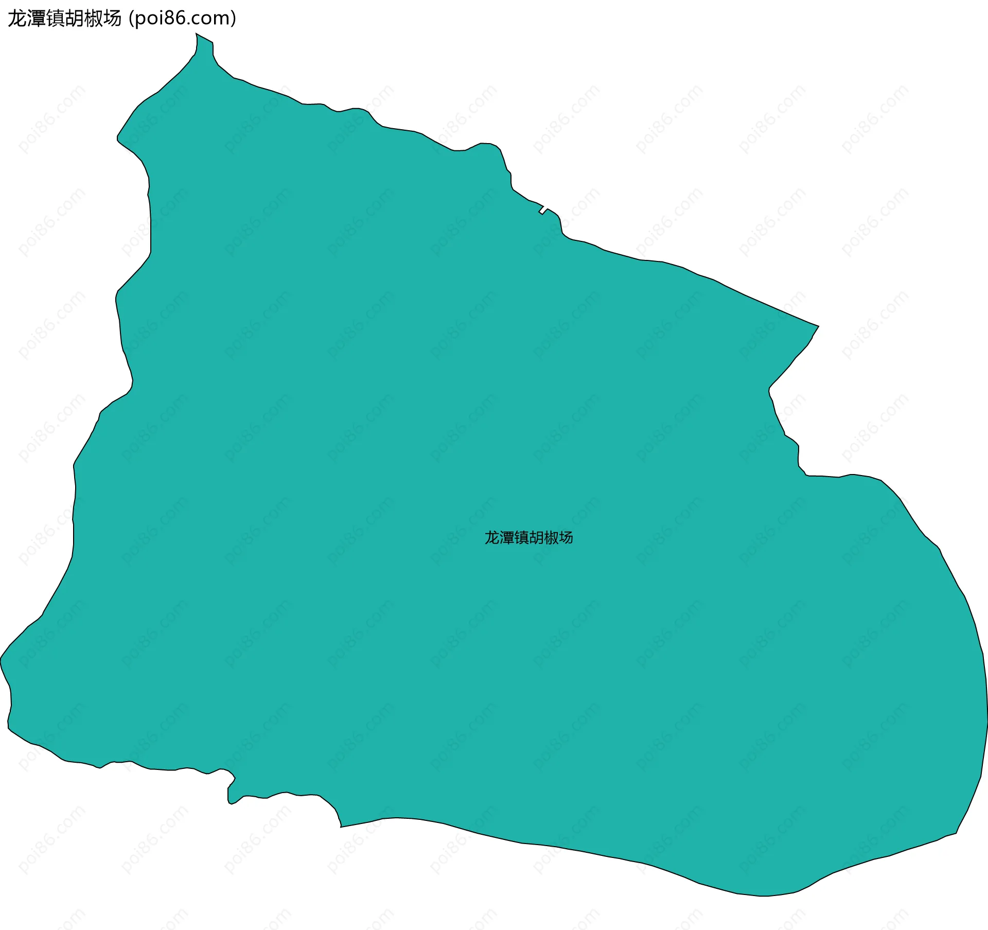 龙潭镇胡椒场边界地图