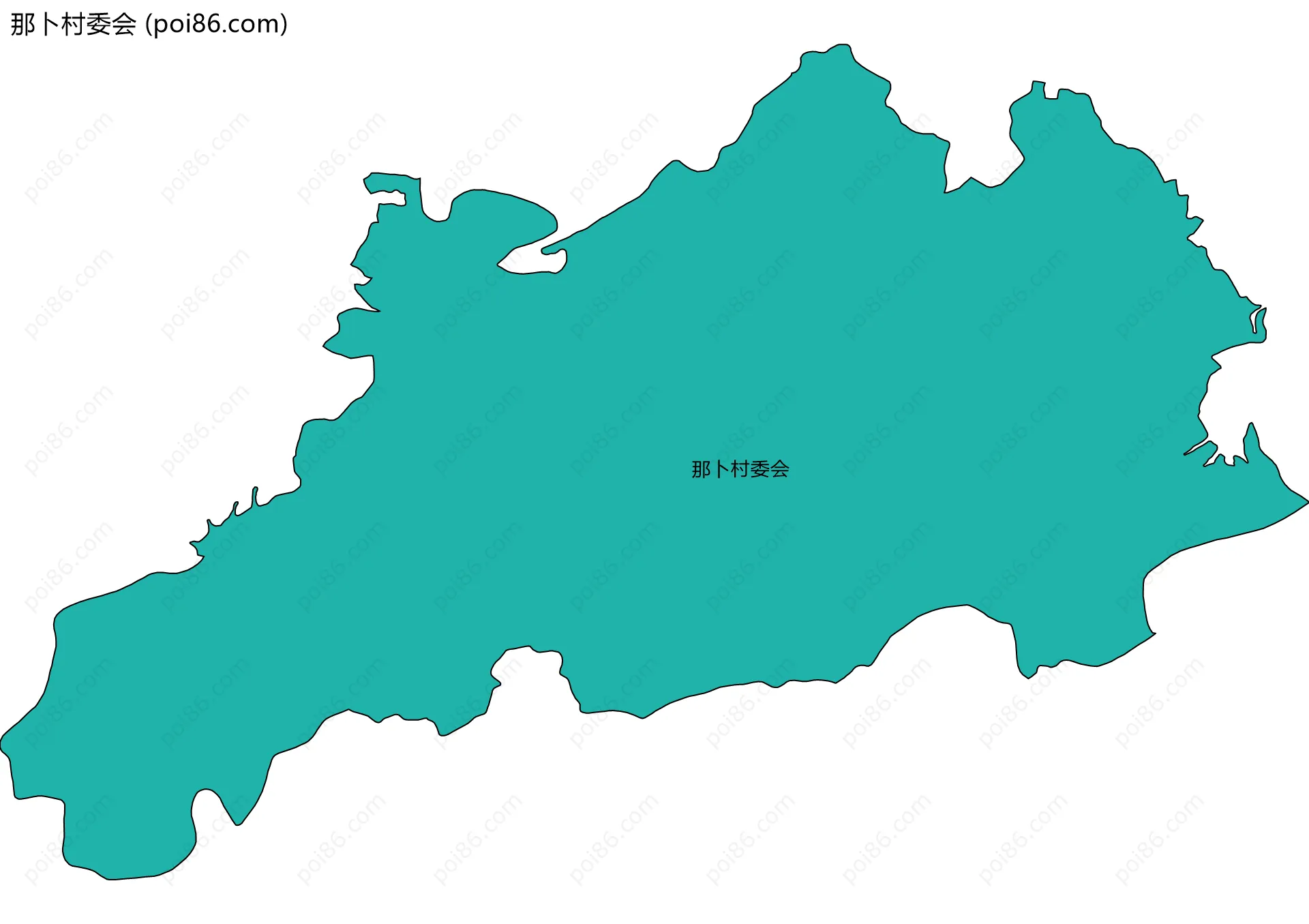 那卜村委会边界地图
