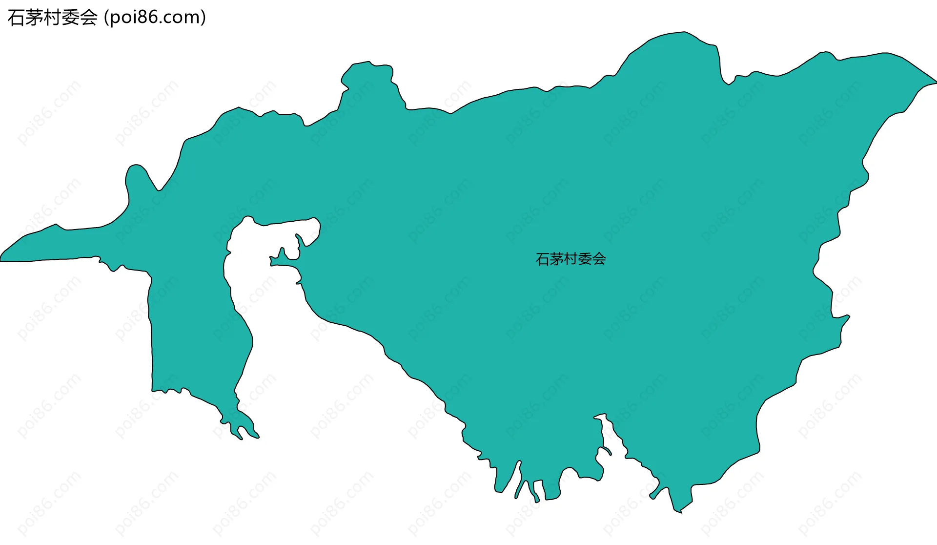 石茅村委会边界地图