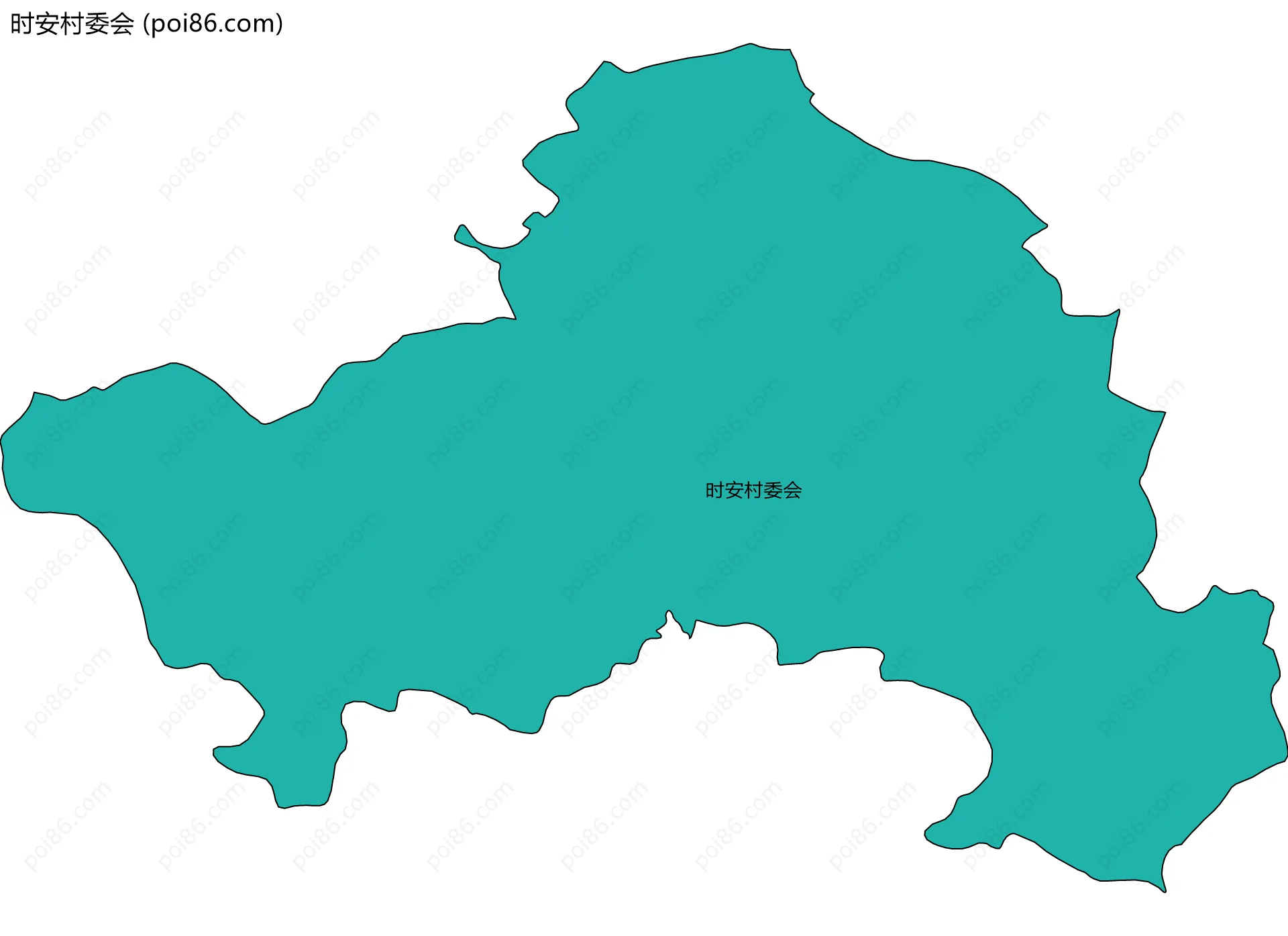 时安村委会边界地图