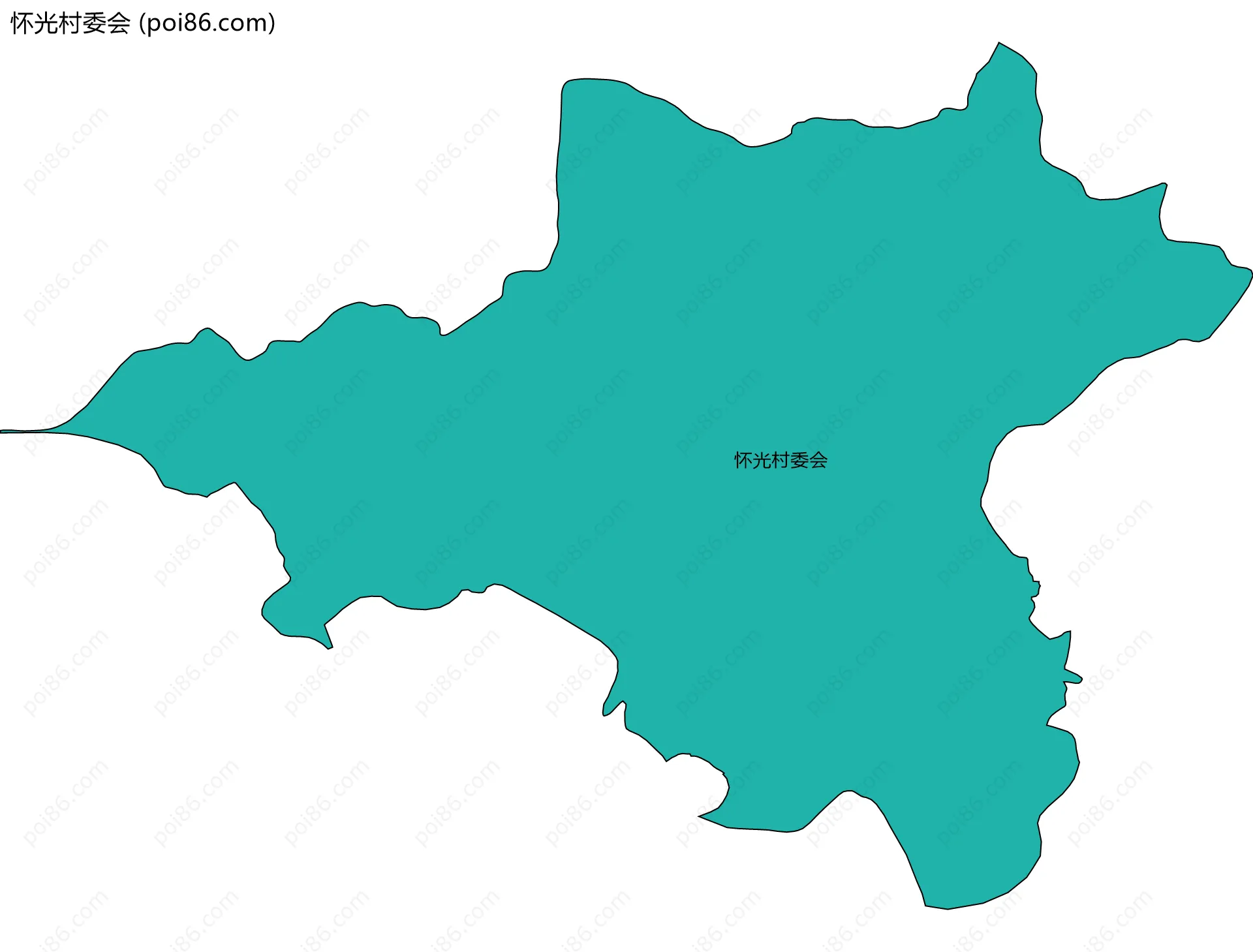 怀光村委会边界地图