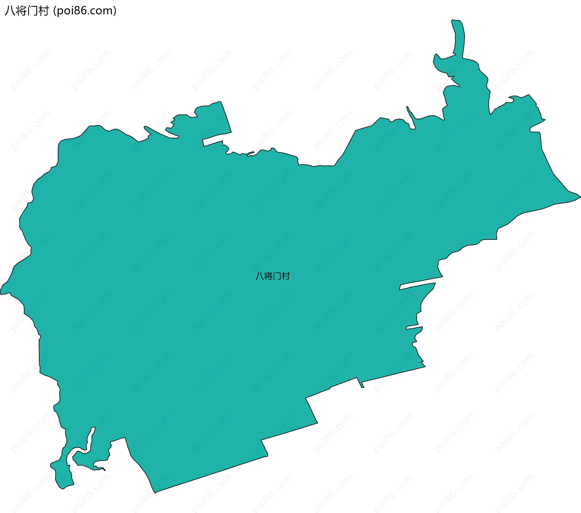 八将门村边界地图