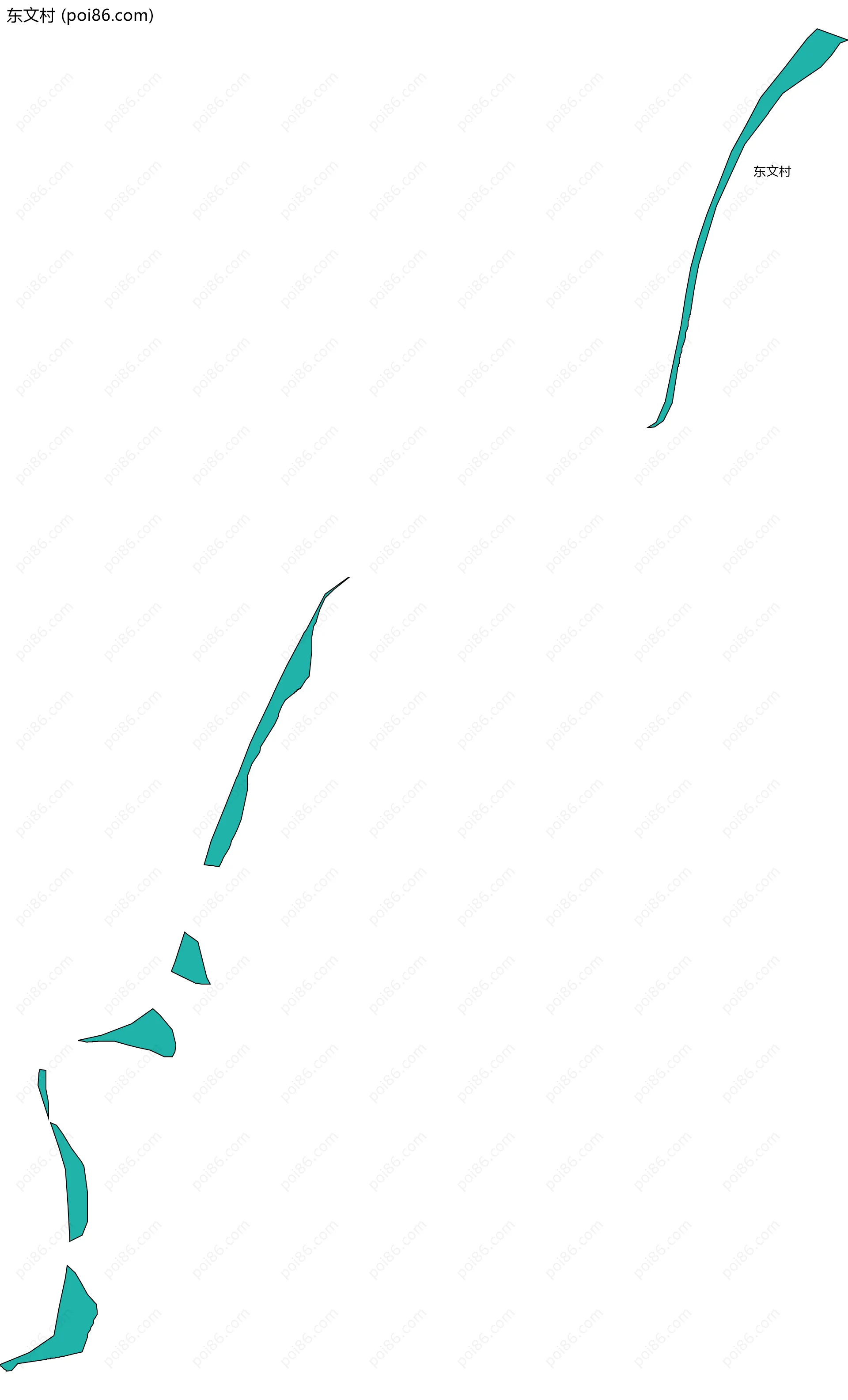 东文村边界地图