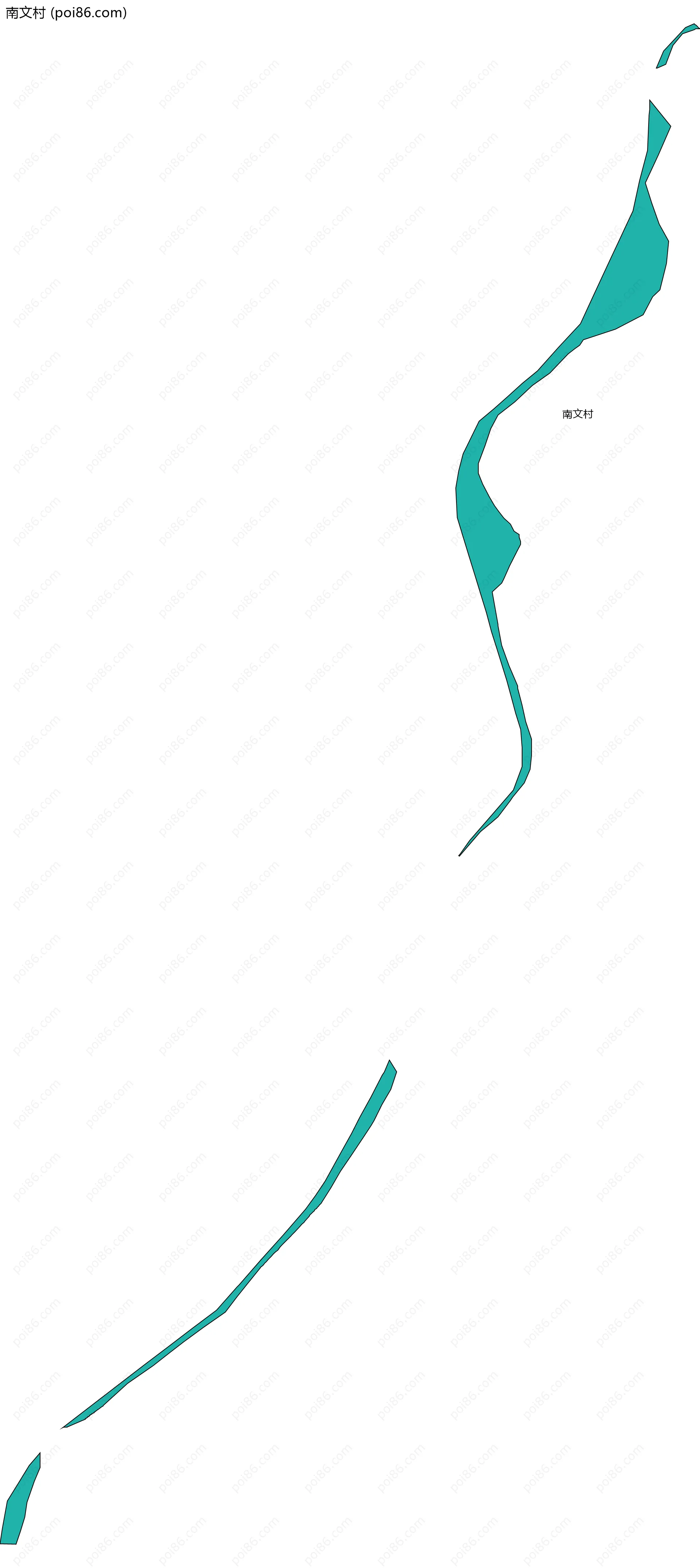 南文村边界地图