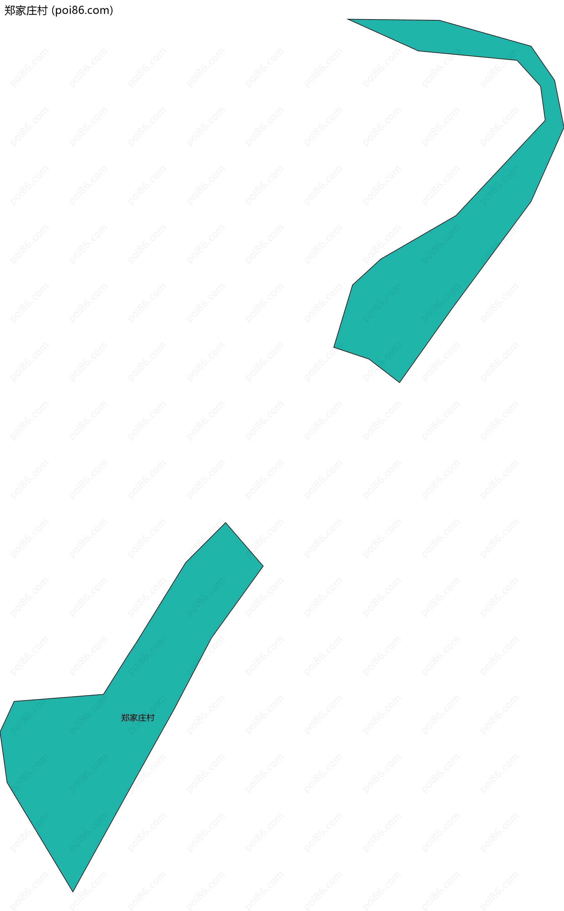 郑家庄村边界地图