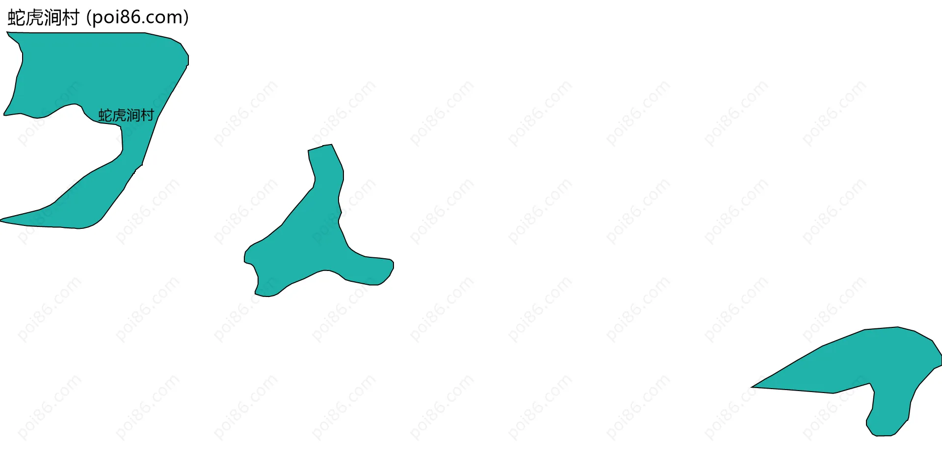 蛇虎涧村边界地图