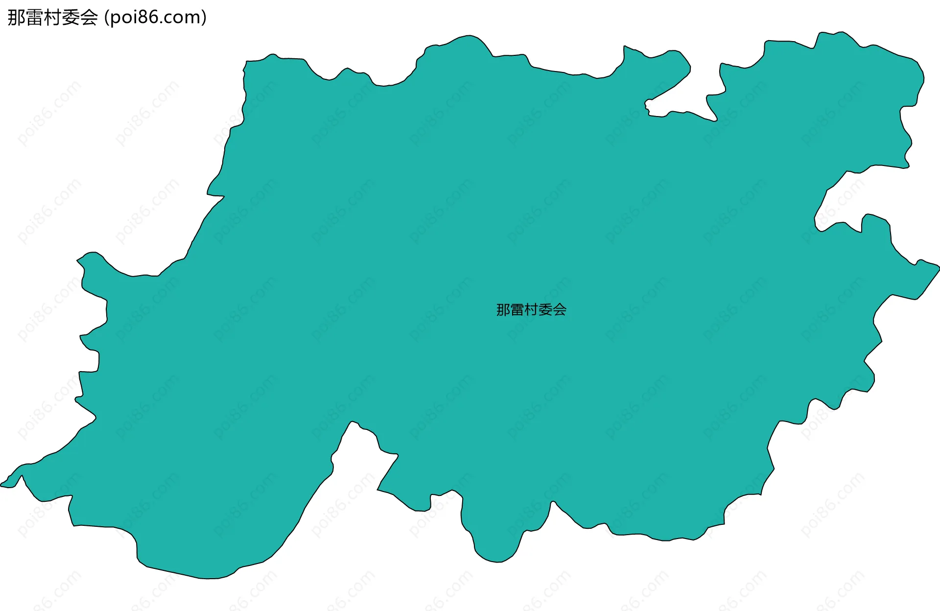 那雷村委会边界地图