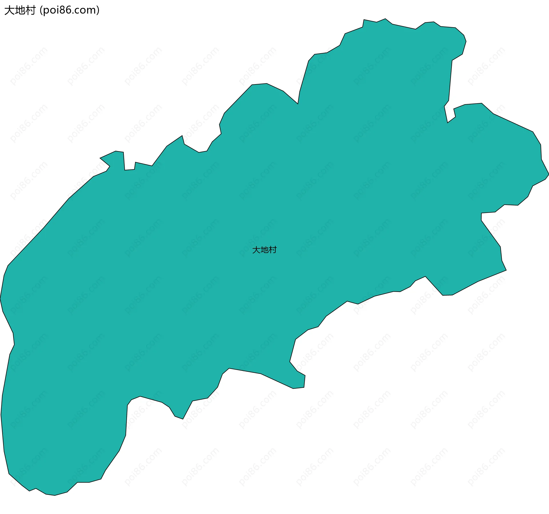 大地村边界地图