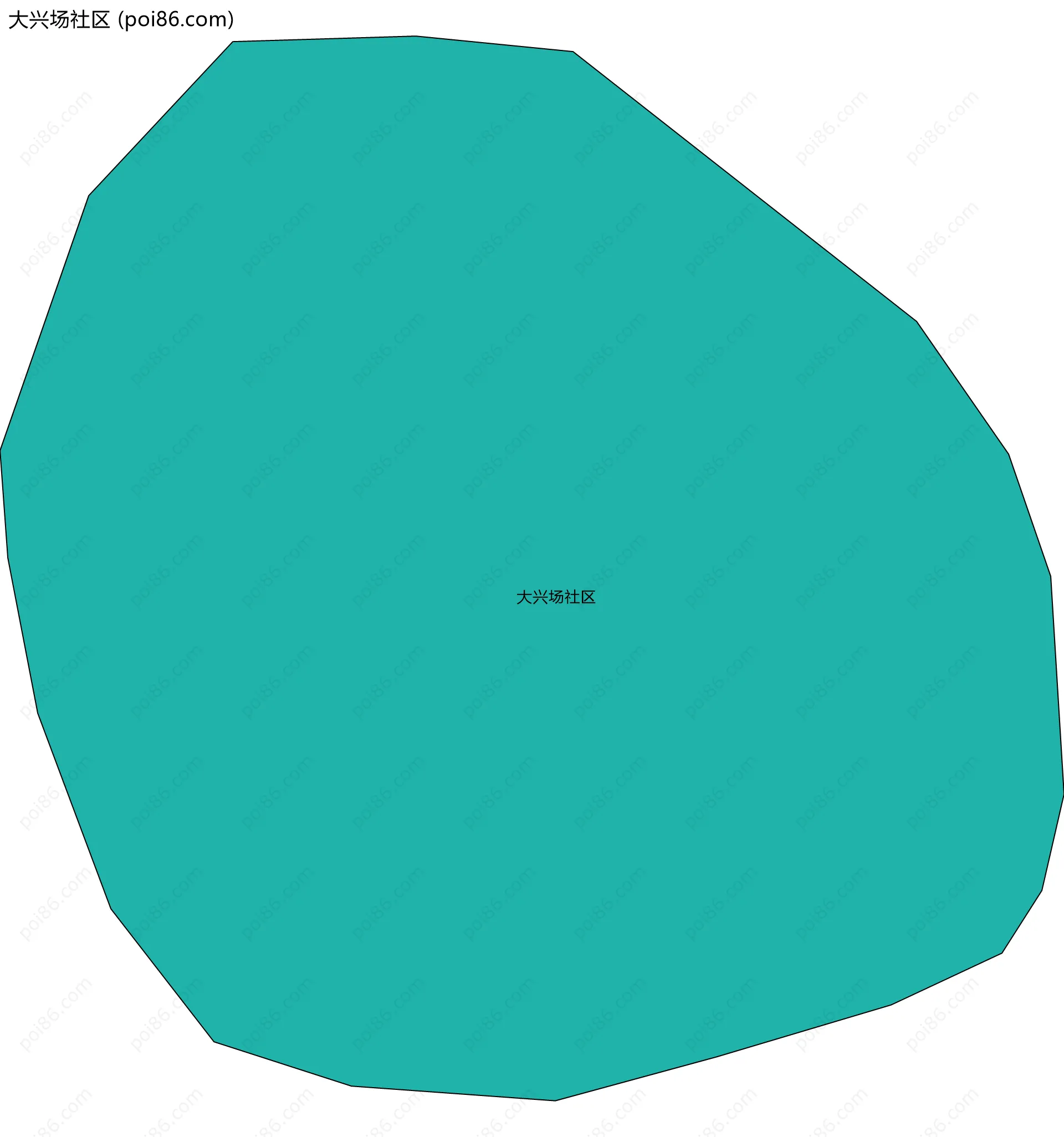 大兴场社区边界地图