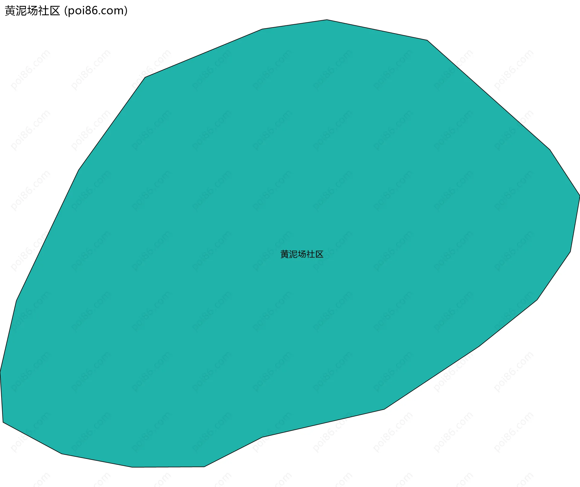 黄泥场社区边界地图