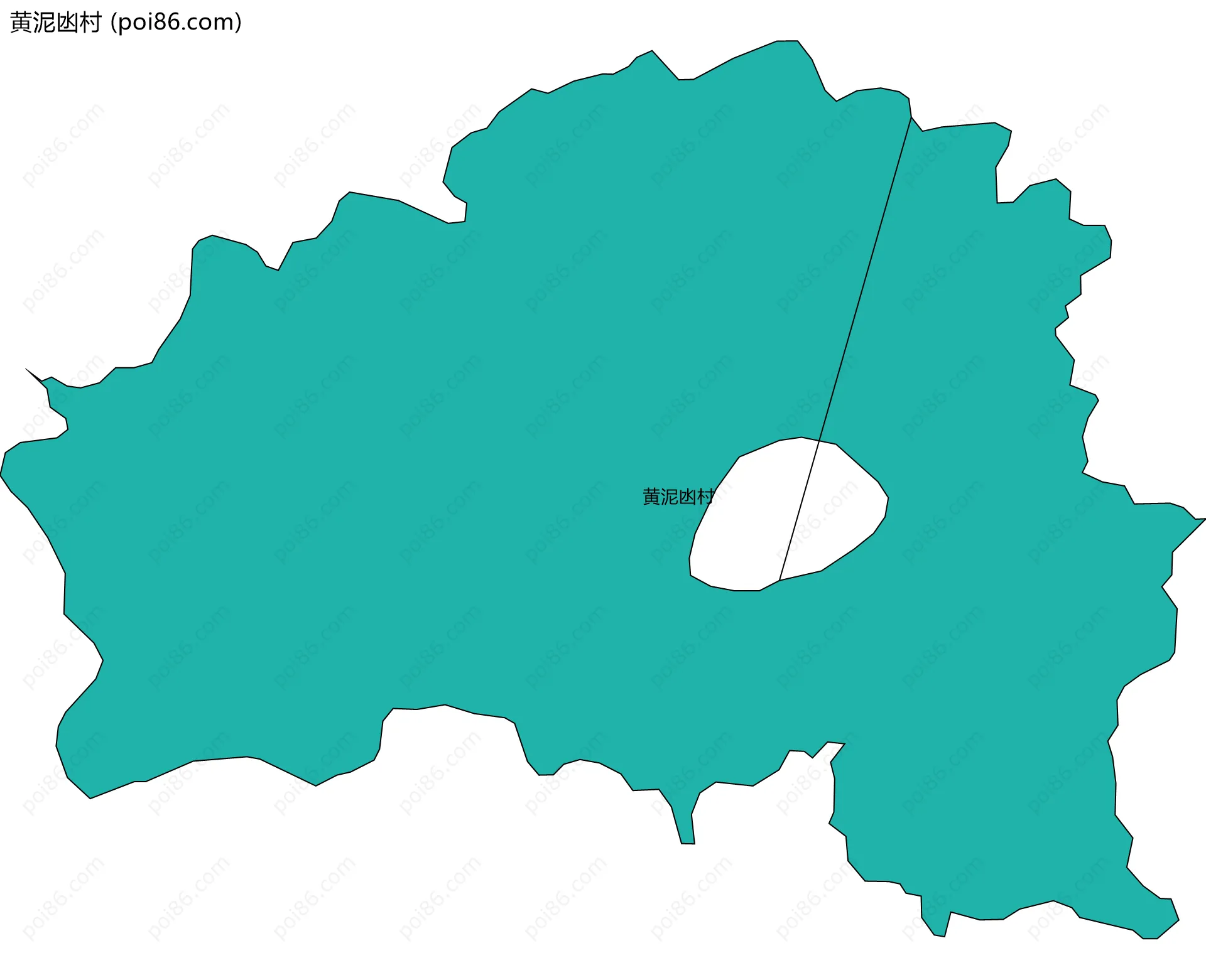 黄泥凼村边界地图